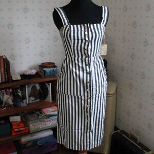 Forever 21 Striped Midi Jumper, Sundress, NWT, XS